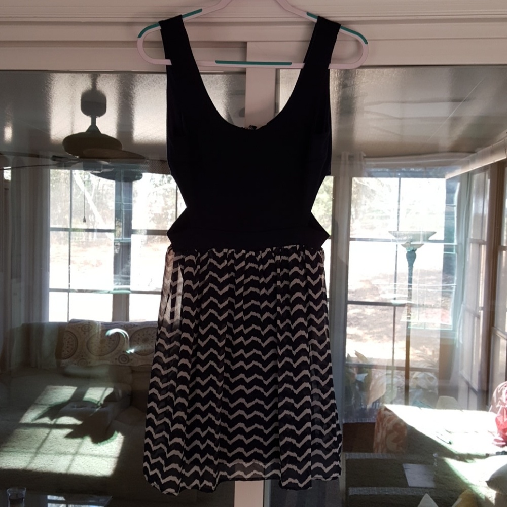 Navy and white Mini dress